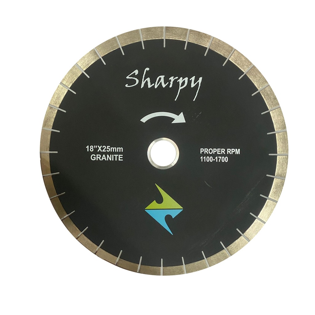 18" Sharpy Bridge Saw Blade - Supreme - Arix 25mm Segments
