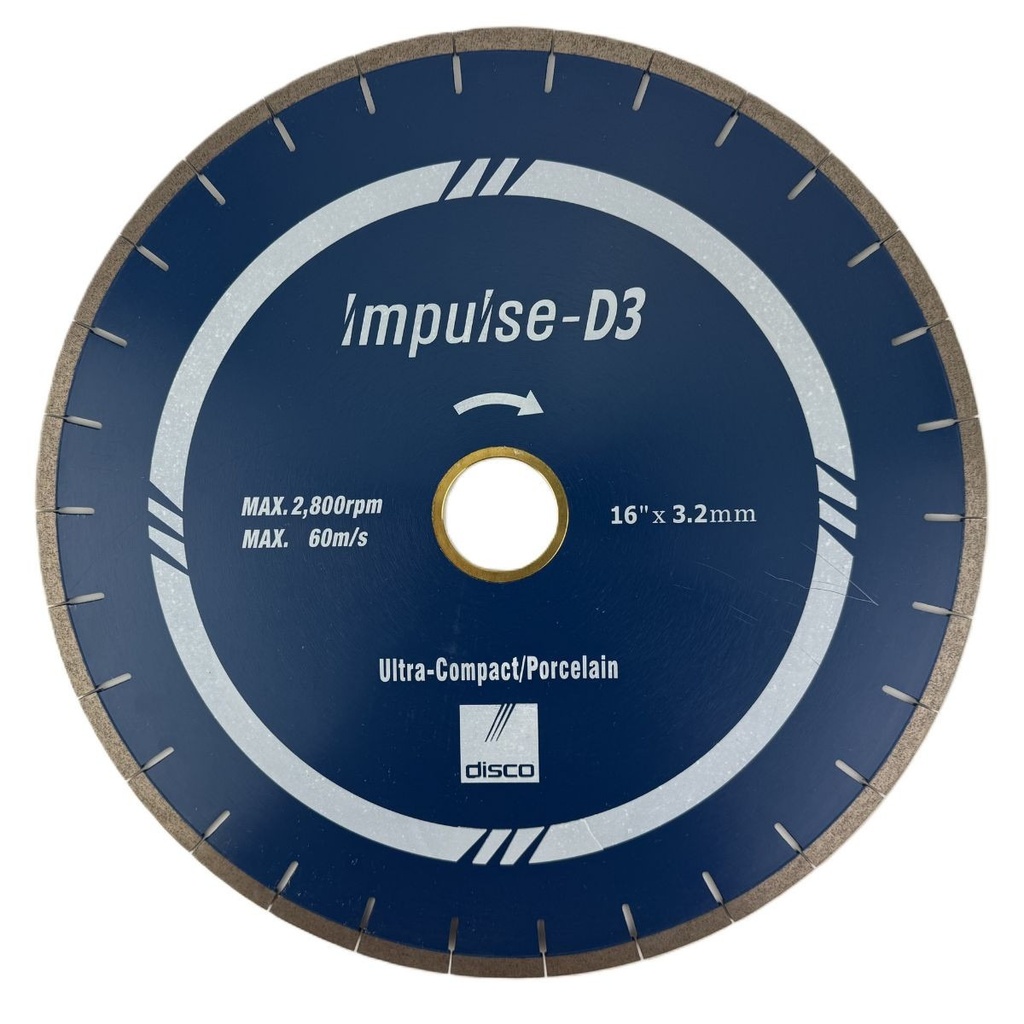 Impulse D3 16" .125 x 10MM - Ultra..Compact surfaces, Porcelain, Dekton