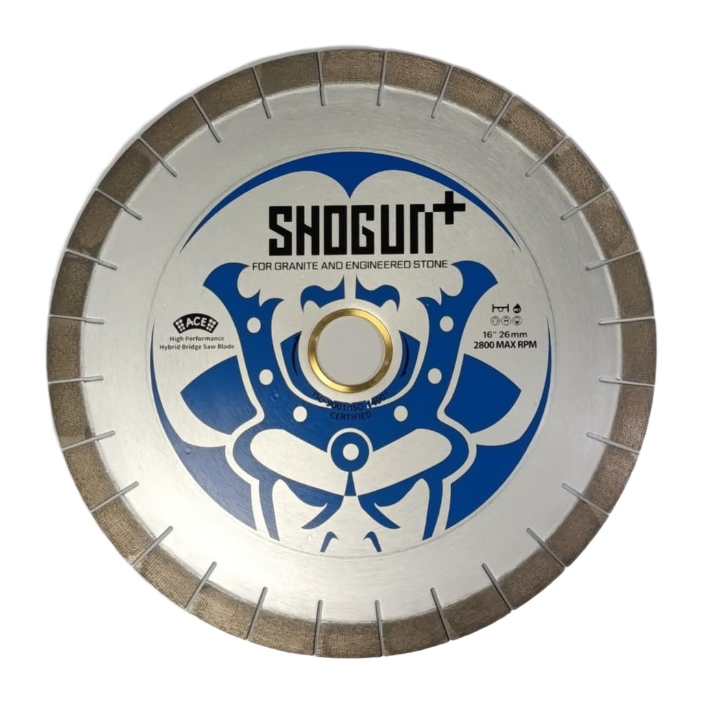 SHOGUN PLUS 16” x 3.2mm x 26mm x 50/60mm Granite and Engineered Stone