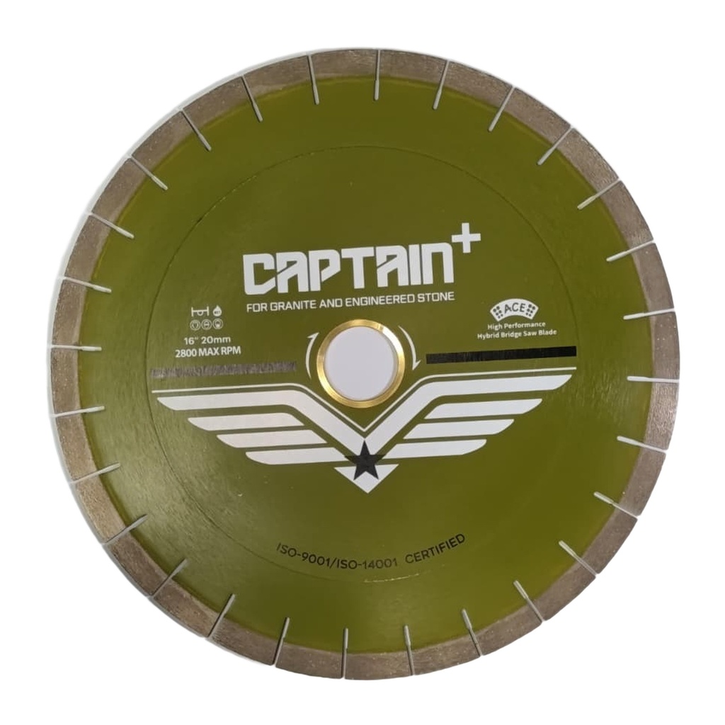 [DUBSD235] Captain Plus 16” x .125 x 20MM - Bridge Saw Blade