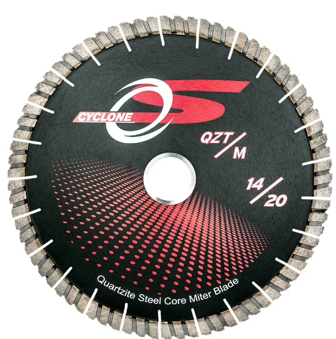 16" Cyclone S Quartzite Steel Core Miter Blade 20.0mm W x 3.2mmt x 60-50mm