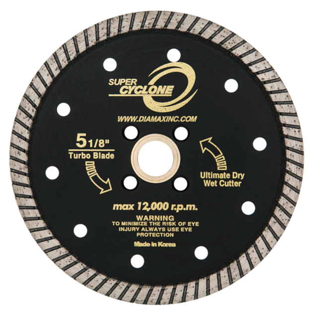 6" Super Cyclone Diamond Turbo Blade Dry/Wet Cutting