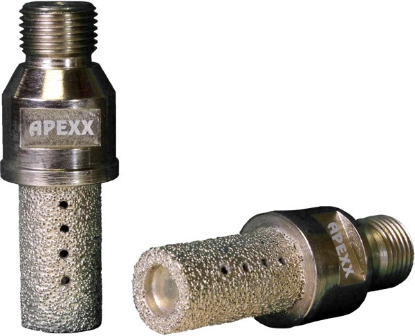 APEXX Brazed CNC Finger Bits for Marble & Limestone - 20mm x 40mm..½”Gas  Rpm : 5,500 -- 6,000, ...