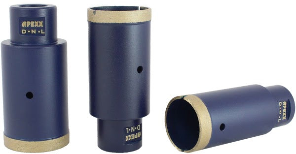 1-1/2" Apexx Blue Thin Wall Core Bits for Ultra-Compact Surfaces - Approved by Cosentino for Dekton - WET ONLY