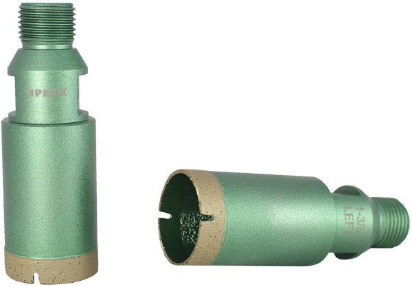 1-3/8 "APEXX Reverse-Thread Thin-wall CNC Core Bit w/ Inside Diamond Protection