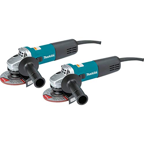 4-1/2" Angle Grinder, 7.5 AMP, 11,000 RPM, 5/8"-11, AC/DC, no lock-off, lock-on (2-Pack)