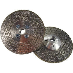 [51071] Weha 5" Duo Double Sided Marble Diamond blade with Quad Adapter