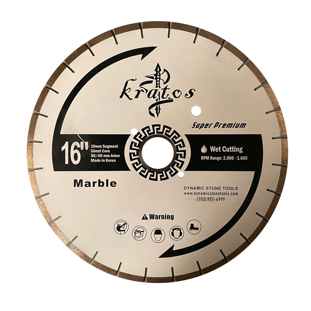 Kratos 16" Bridge Saw Marble Blade
