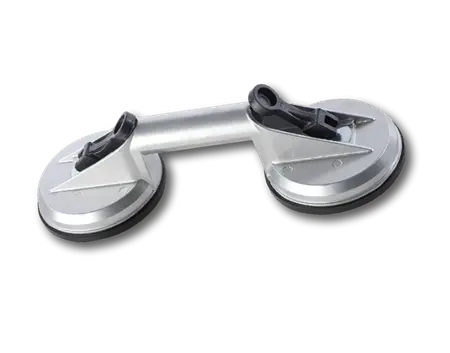 TuffCup Gemini 5" Double Manual Suction Cup – Heavy-Duty Glass, Tile & Stone Lifter