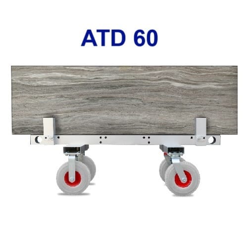 [ATD60-B] Abaco Tug Dolly - ATD60 -Black Rubber