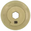 6" Akoka Straight Edge Disc With Snail Lock #50