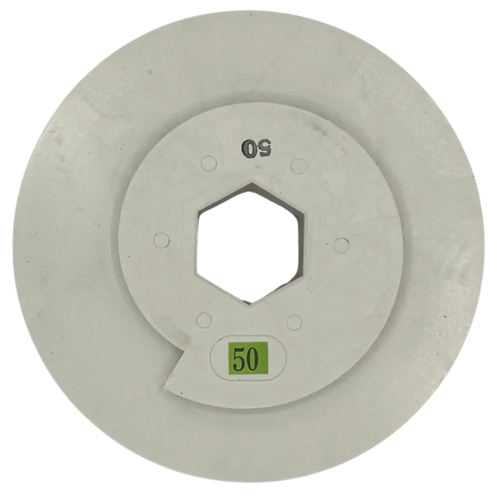 6" Straight Edge Disc With Snail Lock #50