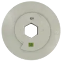 6" Straight Edge Disc With Snail Lock #50