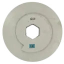 6" Straight Edge Disc With Snail Lock #400