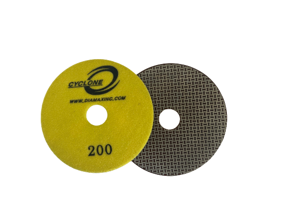 Cyclone 4" Electroplated Wet Polishing Disk 200 Grit