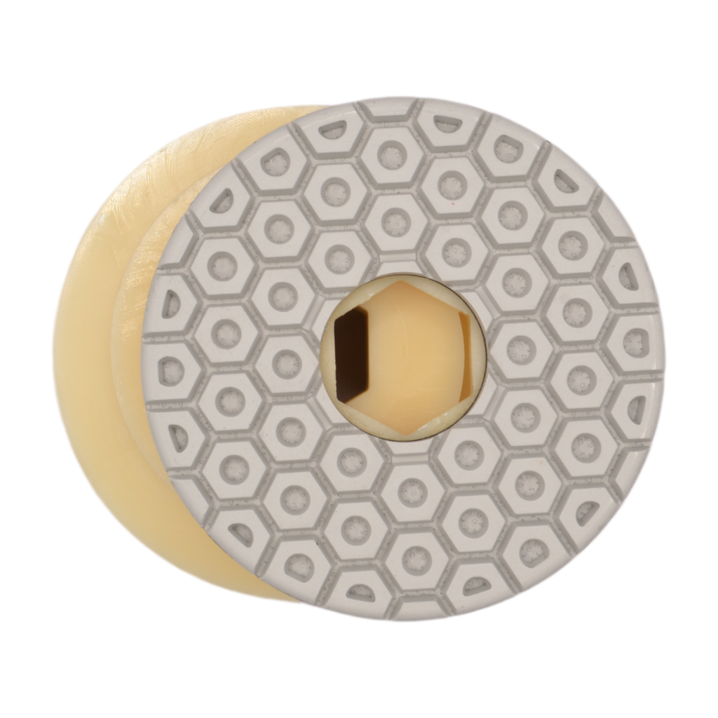 5" Pro-Edge Polishing Disc - Snail Lock - White Resin #50
