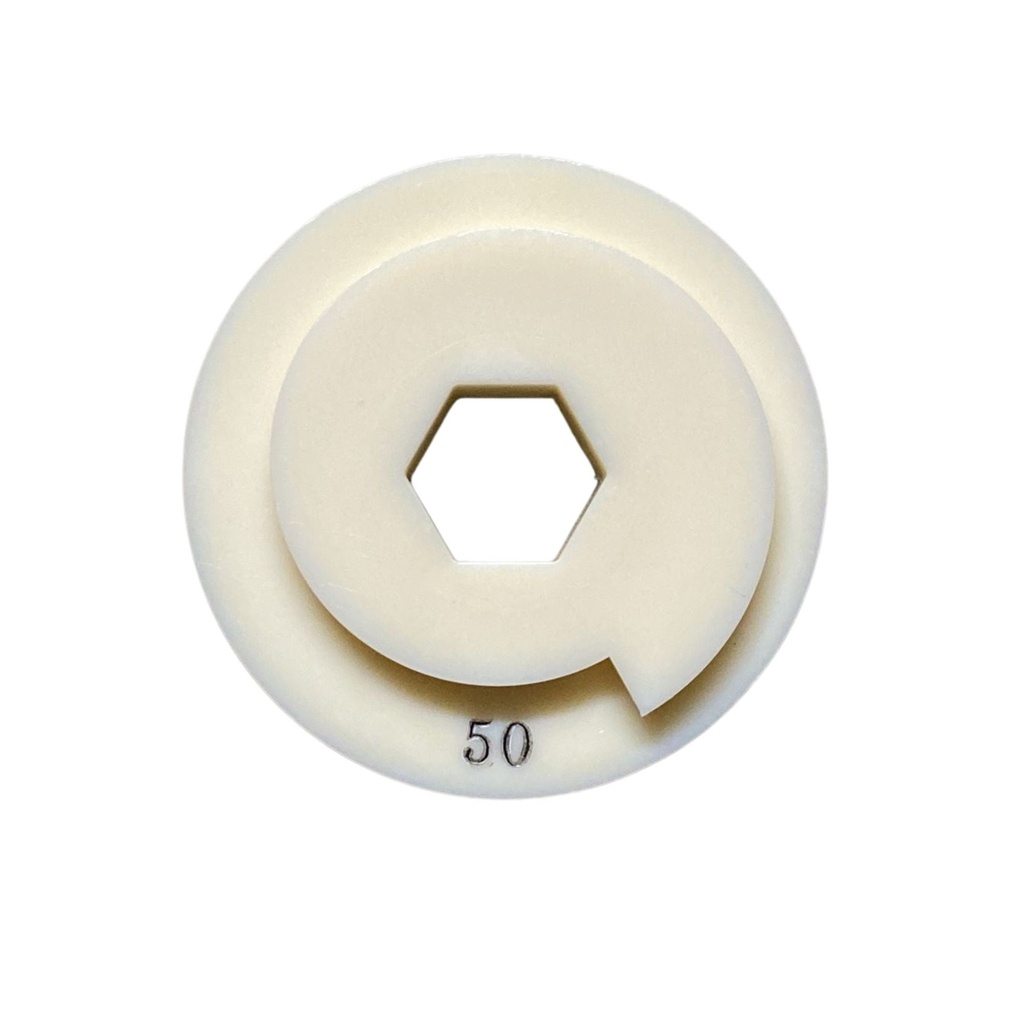 5" Pro-Edge Polishing Disc - Snail Lock - White Resin #100