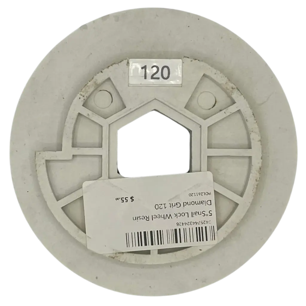5"Snail Lock Wheel Resin Diamond Grit 120