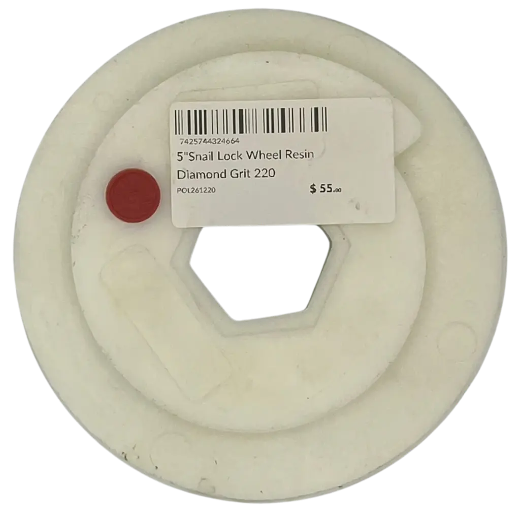 5"Snail Lock Wheel Resin Diamond Grit 220