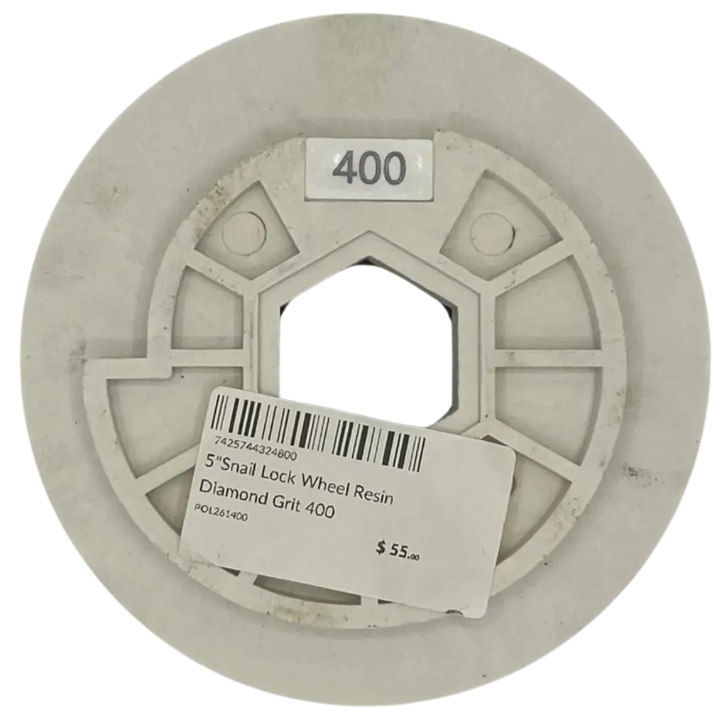 5"Snail Lock Wheel Resin Diamond Grit 400