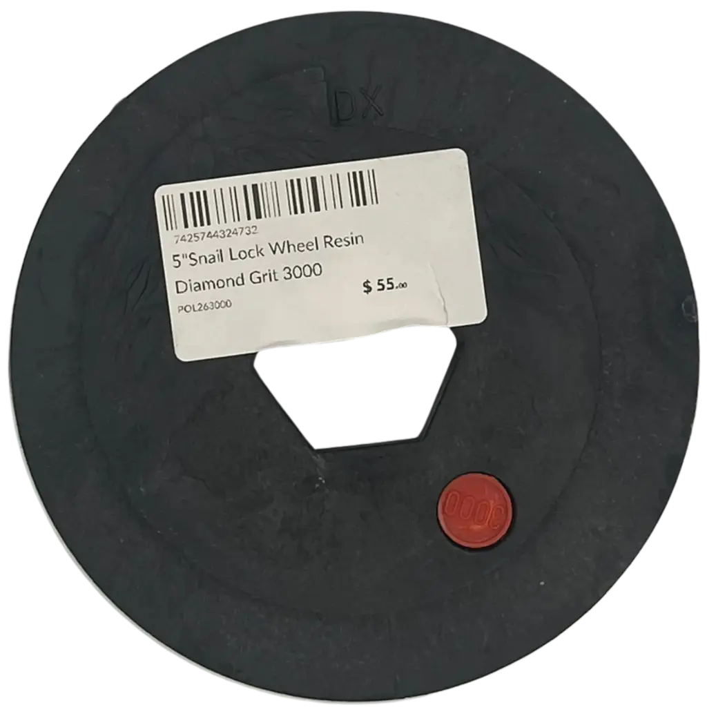 5"Snail Lock Wheel Resin Diamond Grit 3000