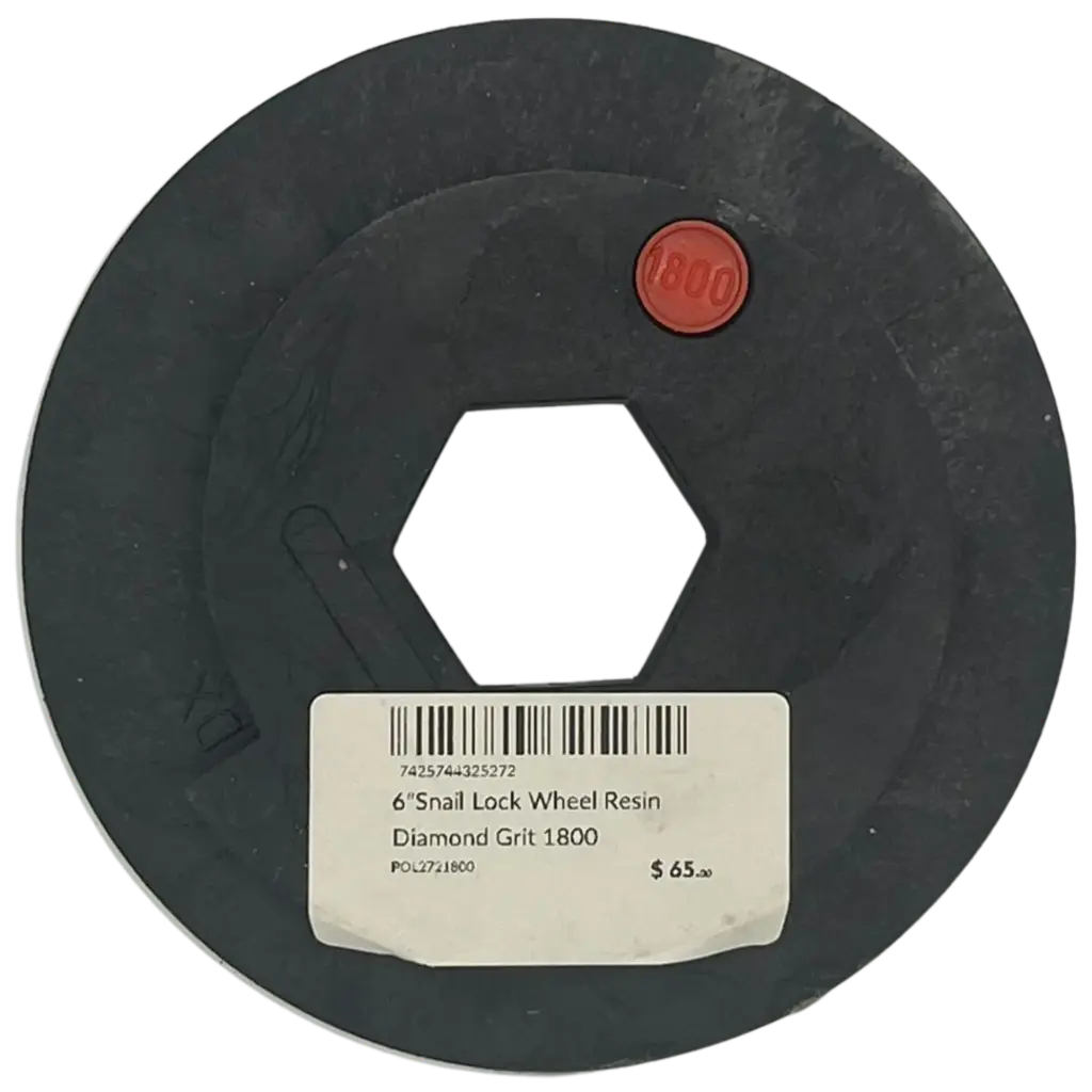 6"Snail Lock Wheel Resin Diamond Grit 1800