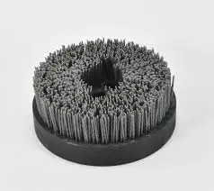 4" Snail Lock Wheel - 5/8 - 11 Silicon Carbide Brush #320