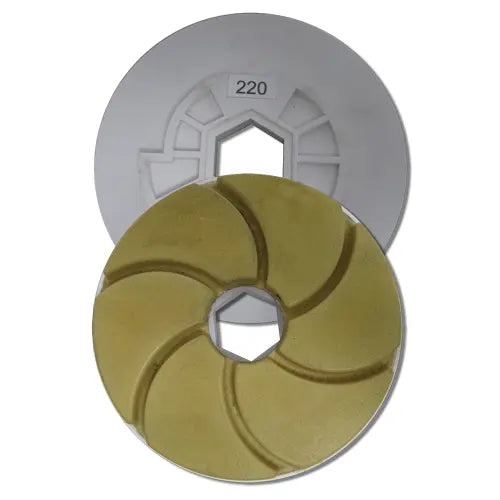 Tenax 5" Snail Lock Flat Edge Resin Diamond Polishing Wheel — Automated Edge Polishing