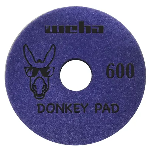 4" Donkey Quartz Face Polish Surface Polishing Pad 600 Grit for Quartz, Engineered Stone, Marble...