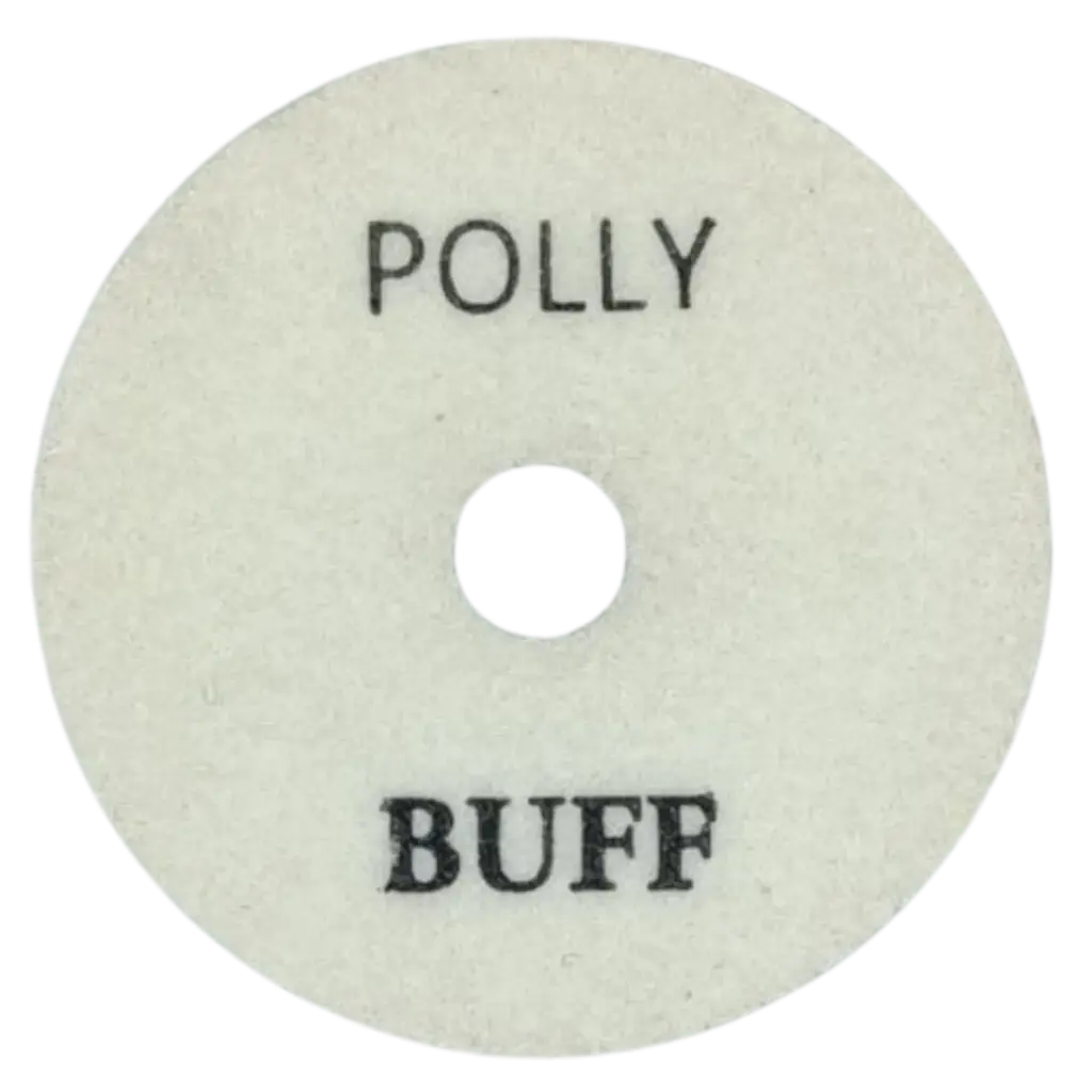 #Buff White -4" Wet Polishing Pad - POLLY