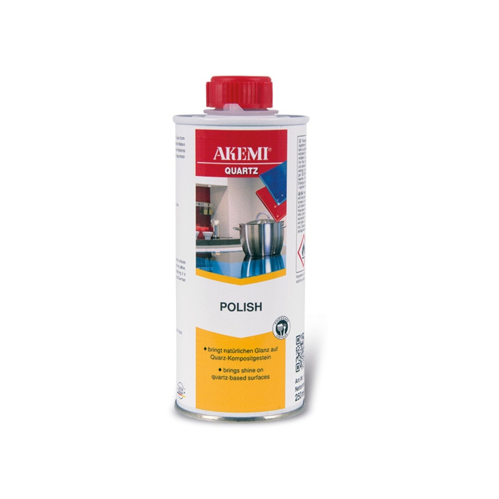 [CARE.11949] Akemi Quartz Polish — Reactive-Silicone Care & Gloss Product for Engineered Quartz (250 mL, Food-Safe)