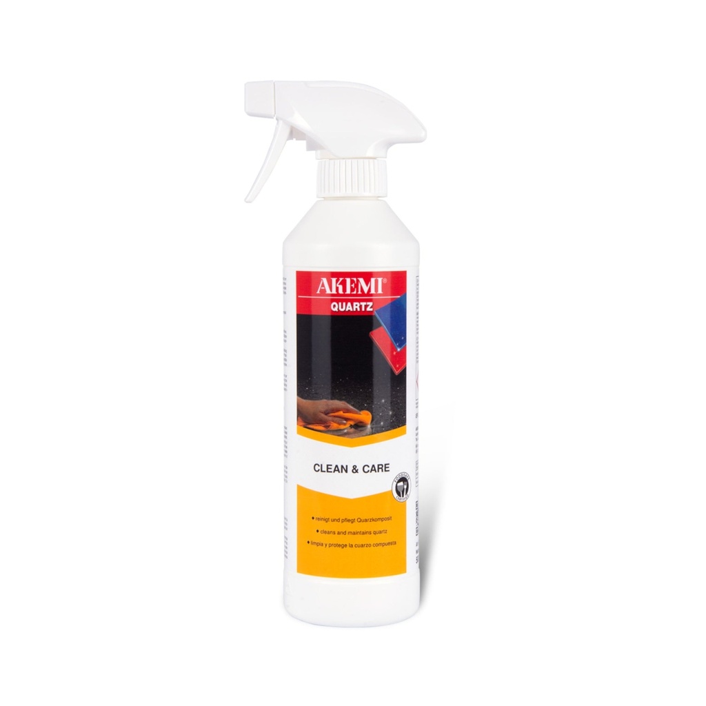 [CARE.11951] Akemi Quartz Clean & Care — Water-Based Daily Care Spray for Engineered Quartz (500 mL, Food-Safe)