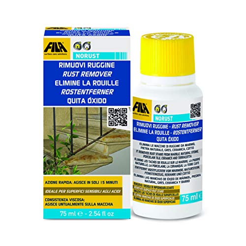 [NORUST] FILA NORUST — Non-Acidic Rust Stain Remover Gel for Stone, Tile & Concrete