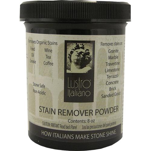 [LUSTROPOWDER] Tenax Lustro Italiano Stain Remover Poultice Powder — 8 oz Diatomaceous-Earth Poultice for Oil, Grease & Organic Stains
