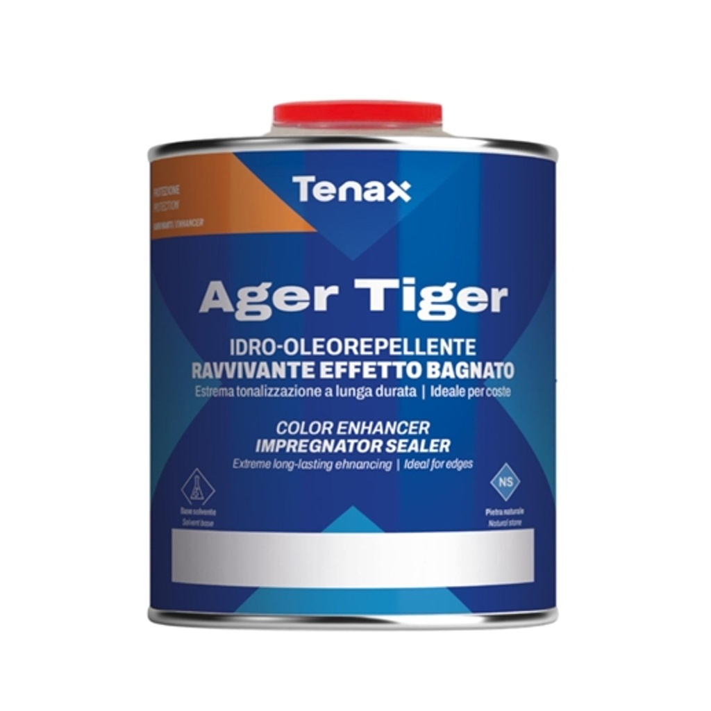 Tenax Ager Tiger 1qt. (1L) Exotic Stone Enhancer & Sealer for Granite – Color Enriching, Stain Protection