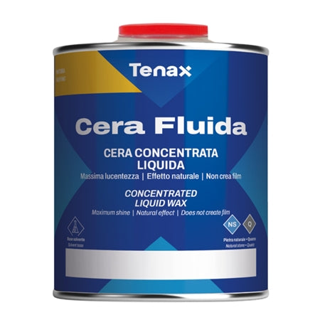 [1MAA00BG60] Tenax Cera Fluida Liquid Wax — Polish-Enhancing Stone Wax for Marble, Granite & Onyx (1 Quart)
