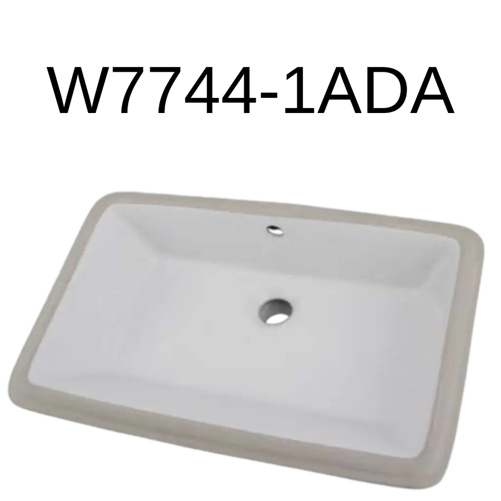 Rectangular Vanity Sink (Bevel Front) - ADA - 769-W7744-1