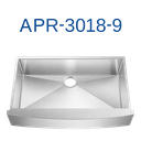 PrimaSink APR-3018-9 29 1/2'' x 21 7/16'' Single bowl Farmhouse Apron Sink - 16 Gauge Stainless Steel