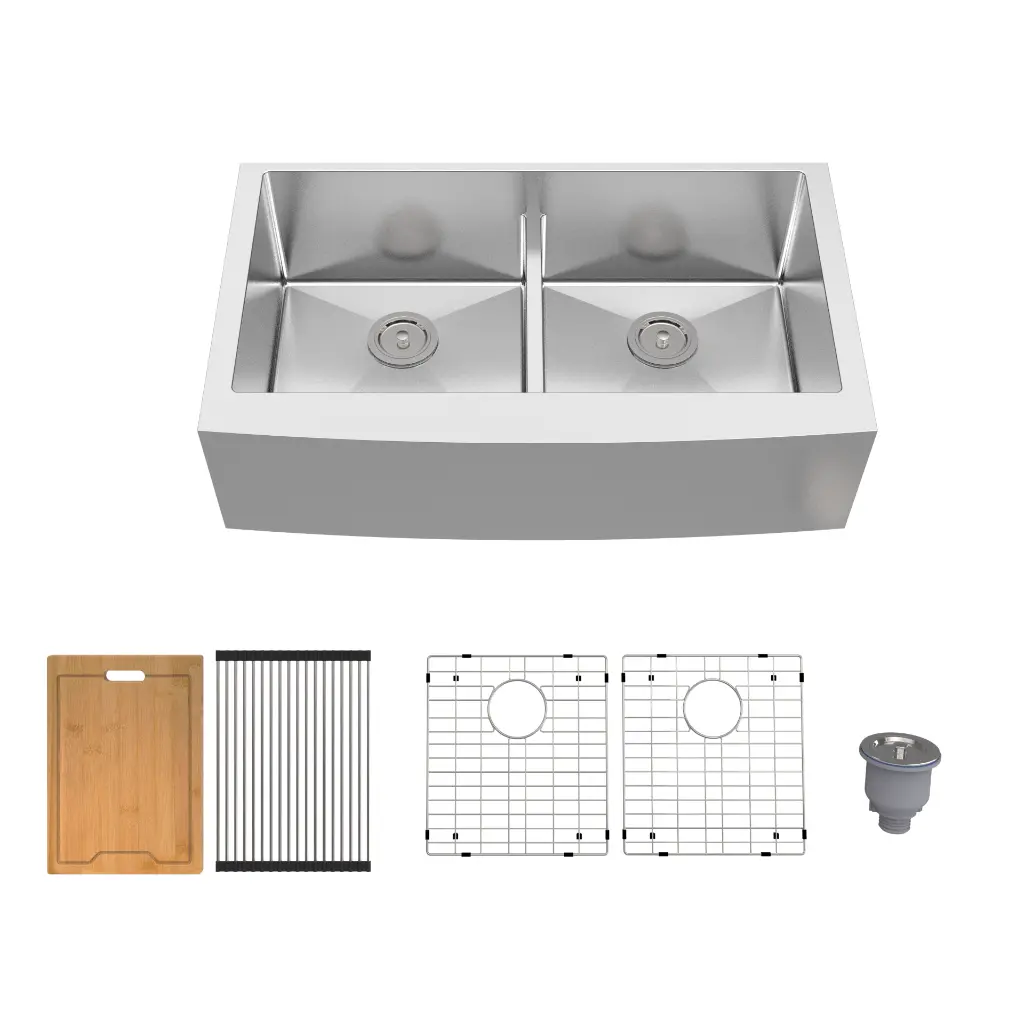 PrimaSink APR-3118-9 32 1/2 x 20 9/16 Single bowl Farmhouse Apron Sink - 16 Gauge Stainless Steel
