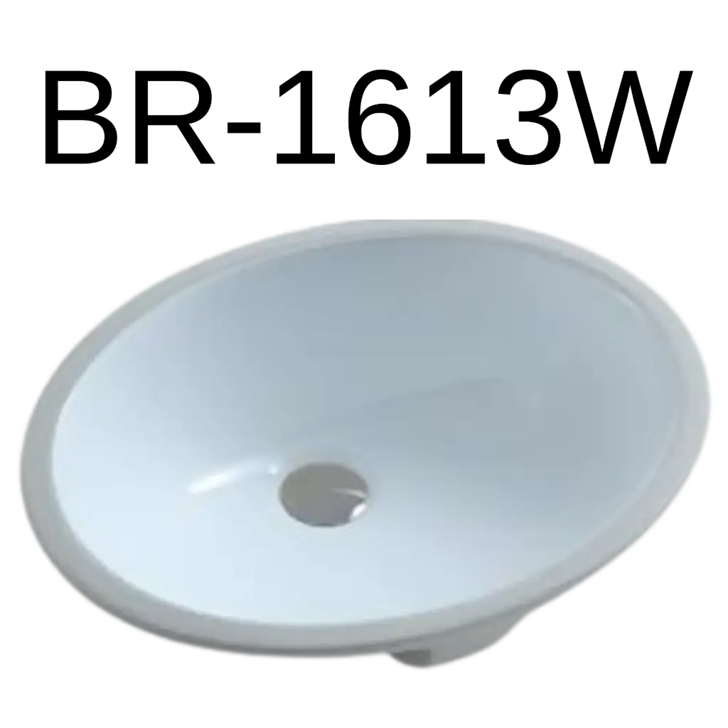 [BR-1613B] PrimaSink BR-1613B 16 x 13 Oval Undermount Vanity Sink - Biscuit