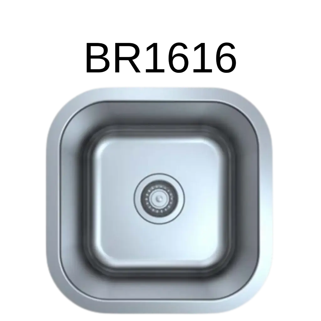 [BR-1616] PrimaSink BR-1616 16-1/4 x 16-1/4 Single bowl Undermount Bar Sink - 18 Gauge Stainless Steel