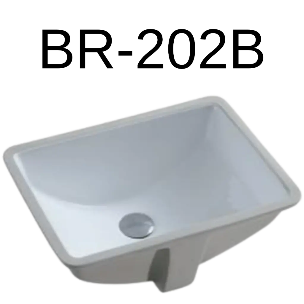 [BR-202B] PrimaSink BR-202B 16-1/2 x 11-1/2 Rectangular Undermount Vanity Sink - Biscuit