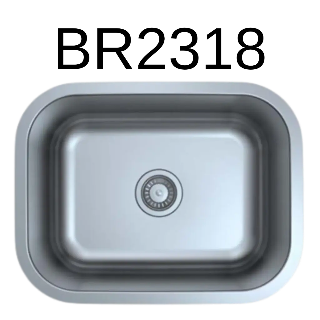 [BR-2318] PrimaSink BR-2318 23 x 18 Single bowl Undermount Kitchen Sink - 18 Gauge Stainless Steel