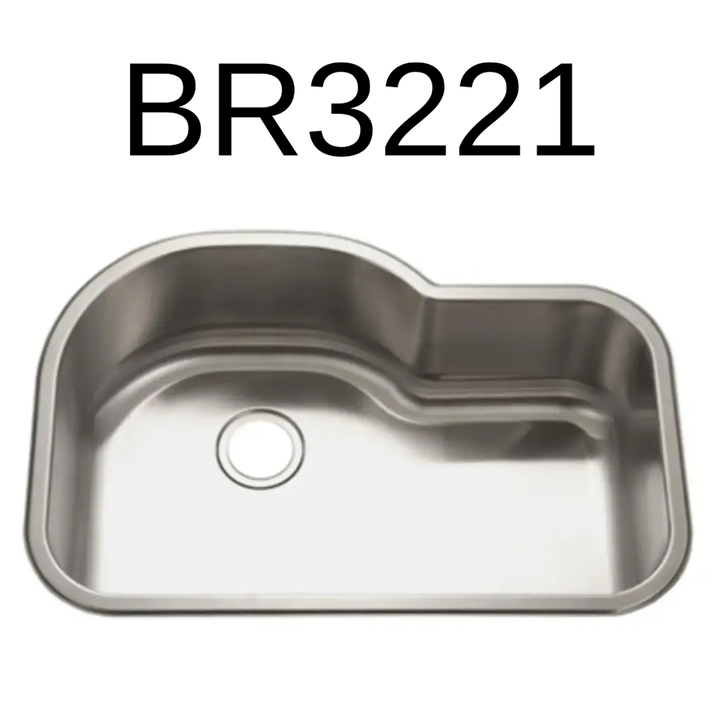 [BR-3221] PrimaSink BR-3221 31-1/2 x 21-1/8 Single bowl Undermount Kitchen Sink - 18 Gauge Stainless Steel