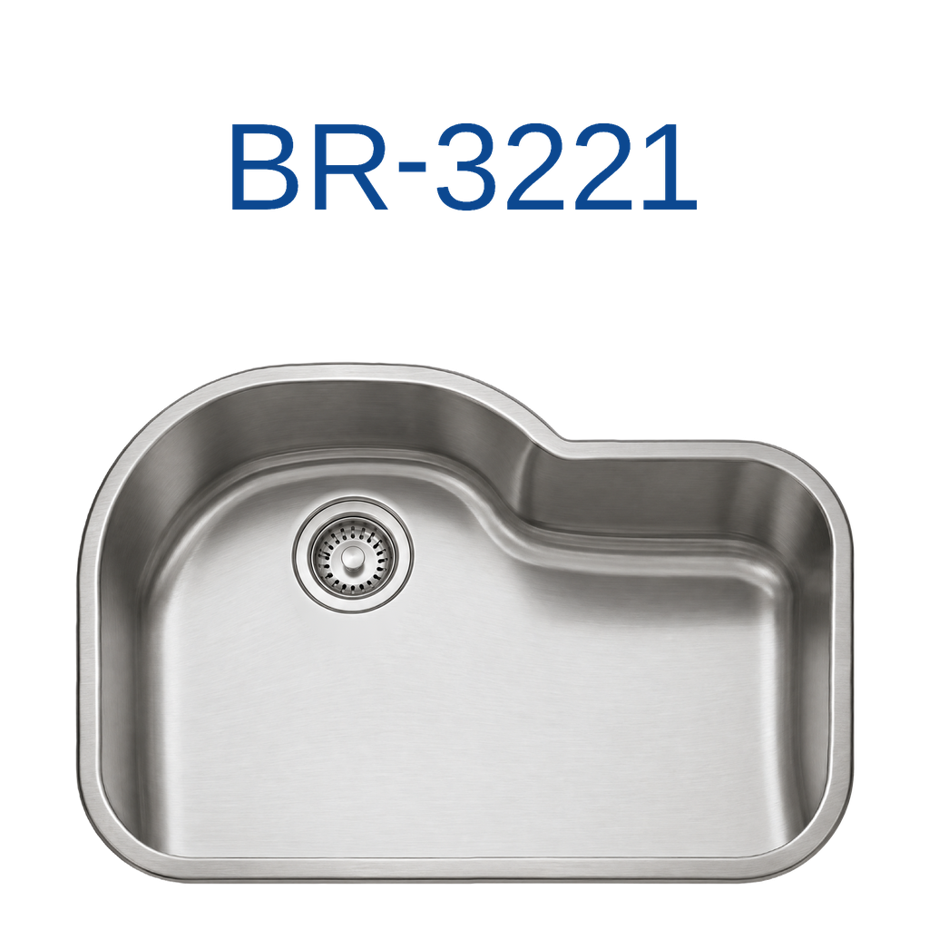 [BR-3221] PrimaSink BR-3221 31-1/2'' x 21-1/8'' Single bowl Undermount Kitchen Sink - 18 Gauge Stainless Steel