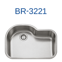 PrimaSink BR-3221 31-1/2'' x 21-1/8'' Single bowl Undermount Kitchen Sink - 18 Gauge Stainless Steel