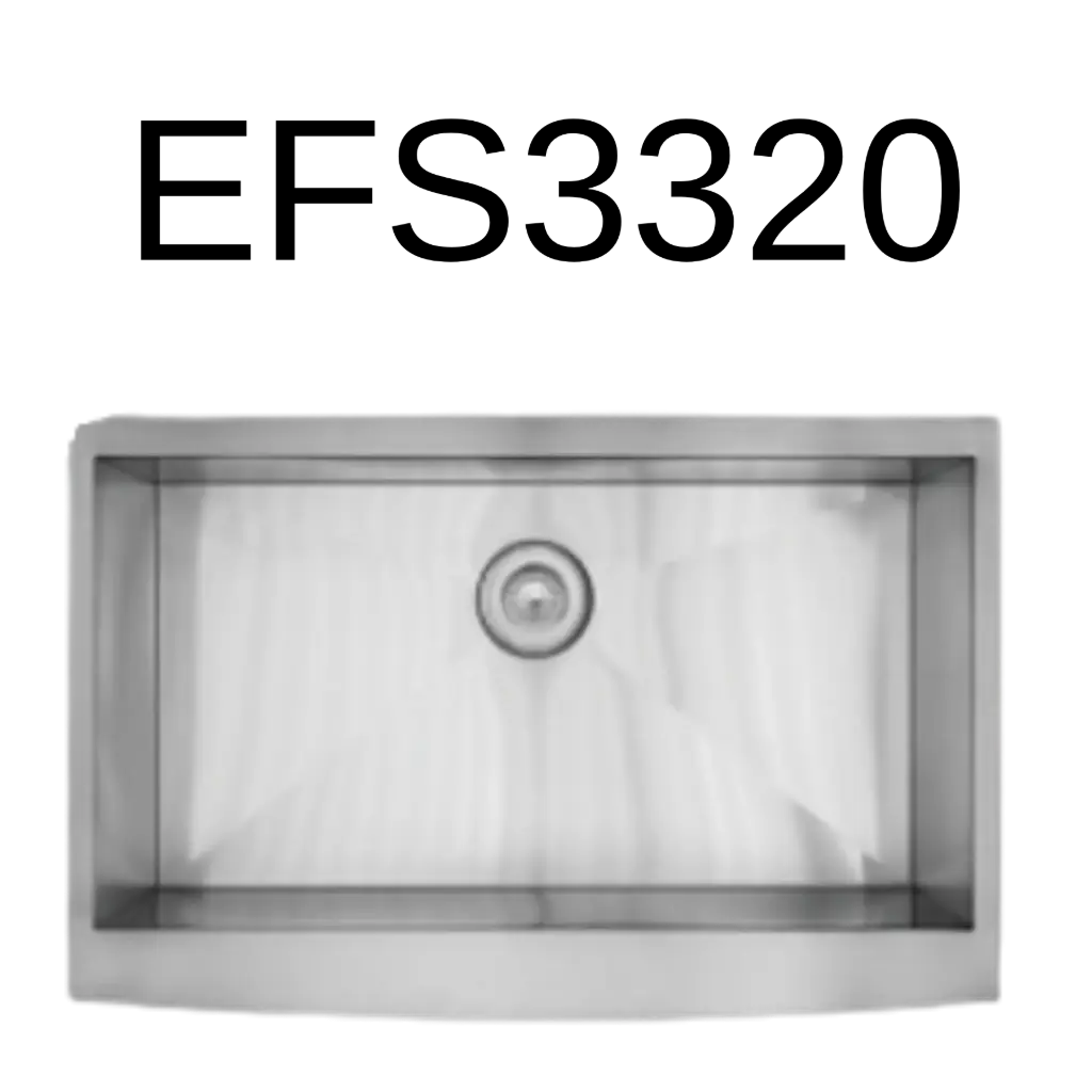 [EFS3320] 32X20X10' SINGLE BOWL HANDMADE STAINLESS STEEL SINK - EFS3320