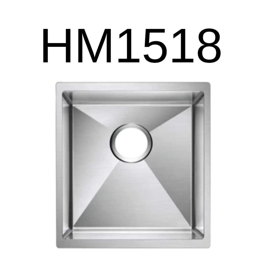 [HM-1518] PrimaSink HM-1518 15 x 18 Single bowl Handmade Bar Sink - 18 Gauge Stainless Steel