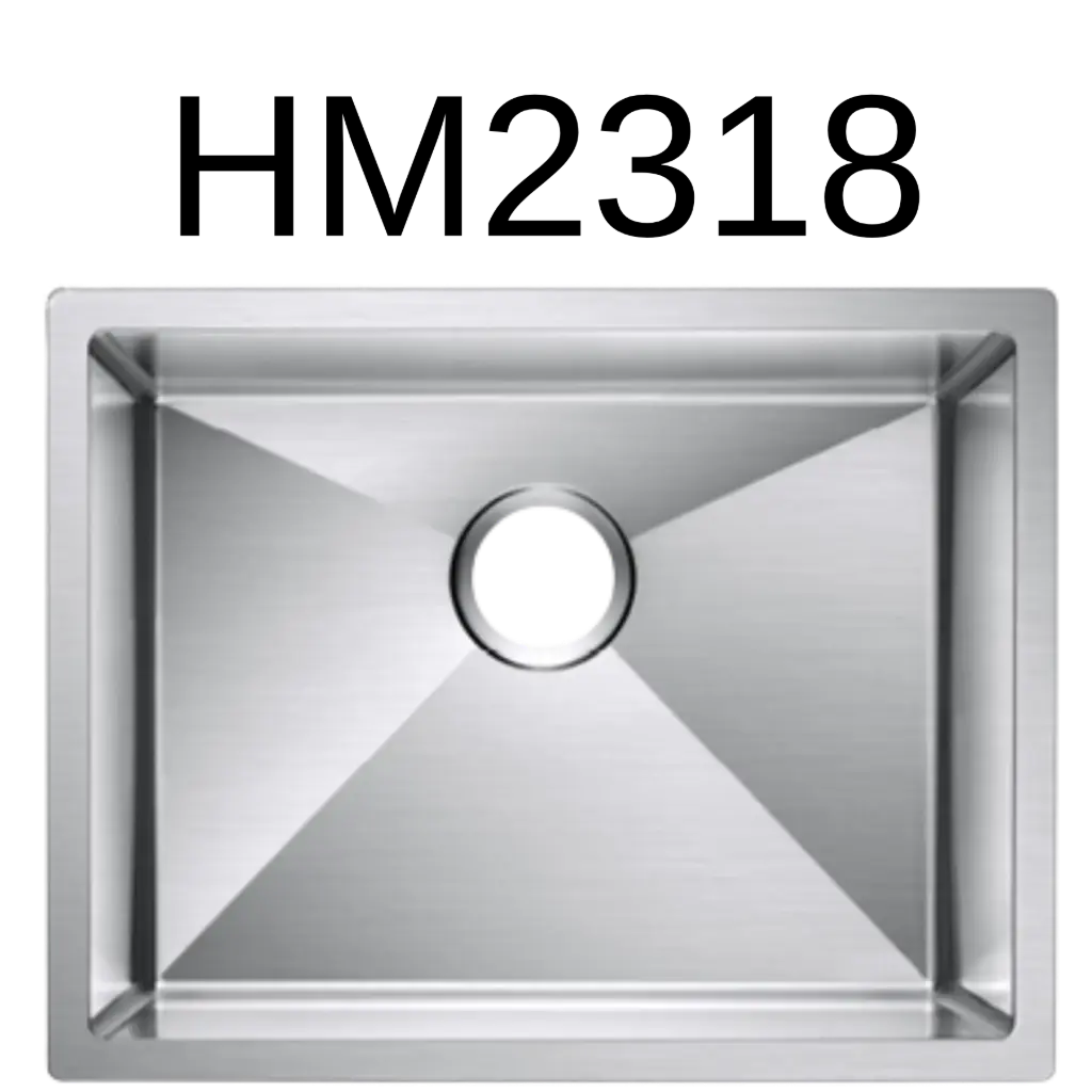 [HM-2318] PrimaSink HM-2318 23 x 18 Single bowl Handmade Kitchen Sink - 18 Gauge Stainless Steel