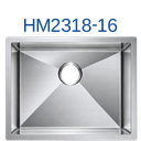 HM2318-16 - 16 Gauge Single Bowl Handmade Kitchen Sink (23" x 18" x 9")